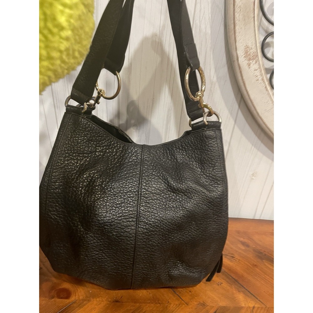Women's Pursrs, Bags, Handbags Vince Camuto Black Pebbled Leather SHOULDER BAG